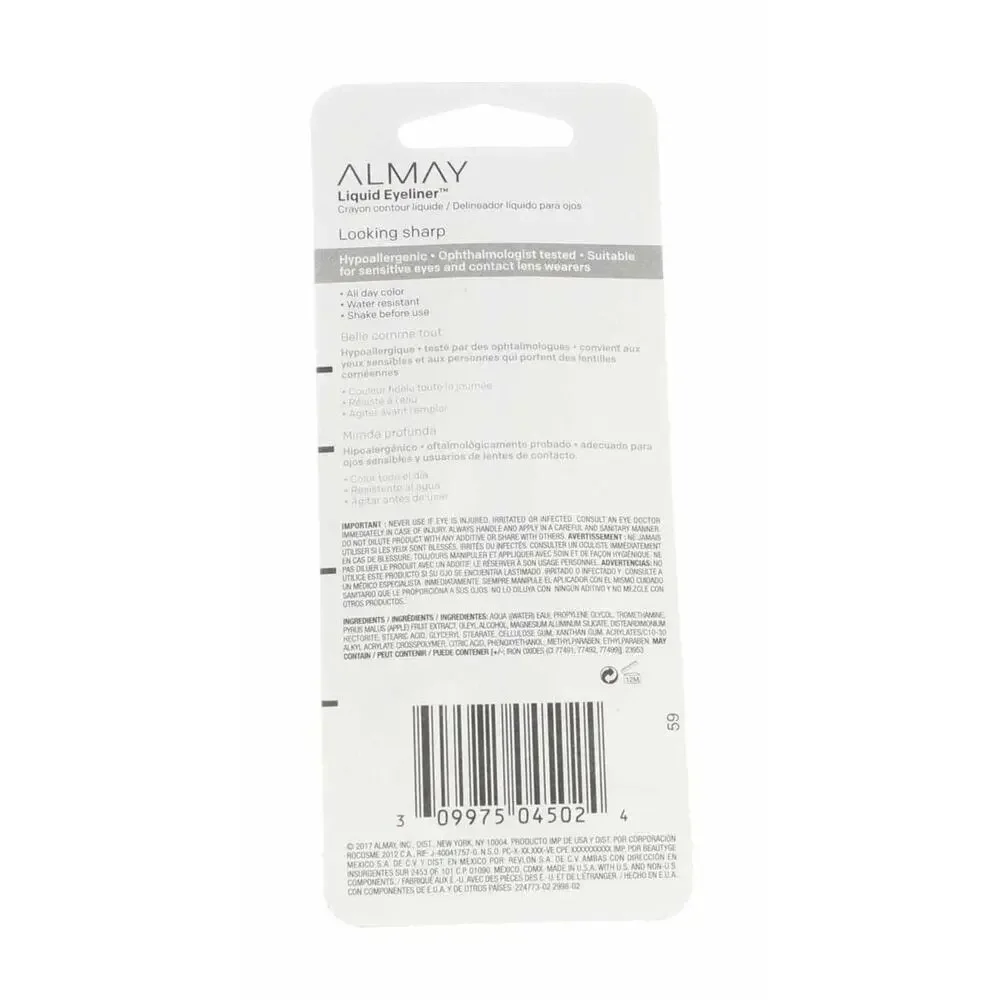 Almay Lot of 3 Liquid Eyeliner Pen Water Resistant & Long Wearing 222 Brown New